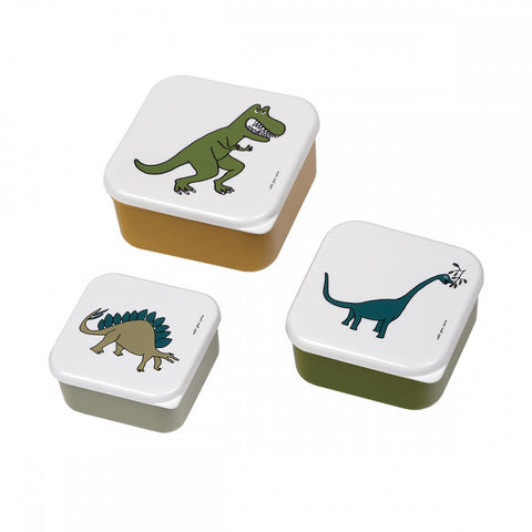 Set de 3 lunch box - Les dinosaures