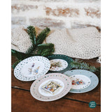 Assiette en mélamine - Pierre Lapin Noël (4 modèles)