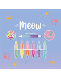 MEOW - 6 SURLIGNEURS À DOUBLE POINTE - KITTY