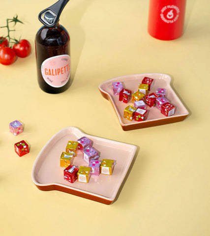 Set de deux assiettes toast