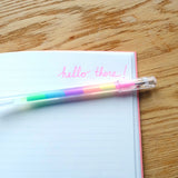 Stylos gel arc-en-ciel x4