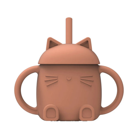 Tasse avec Paille - Chatty (2 couleurs)