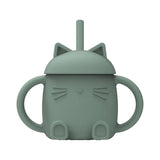 Tasse avec Paille - Chatty (2 couleurs)