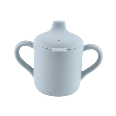 Tasse d'apprentissage en silicone - Roger Bleu Glacier