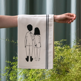Set de 2 torchons Naked couple back - Tea towel