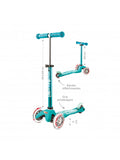 Trottinette 3 roues Mini Micro Deluxe - Aqua LED