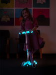 Trottinette enfant Mini Micro Deluxe Glow Aqua LED