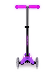 Trottinette enfant Mini Micro Deluxe Glow rose LED