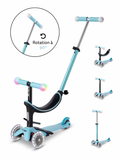 Trottinette évolutive Mini 3 en 1 Révolution Magic LED - Bleu