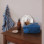 Trousse de toilette Vic - Coeur Greek blue