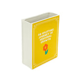 Vase Book jaune