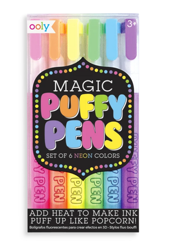 Stylo encre magique 3D - Magic Neon Puffy Pens