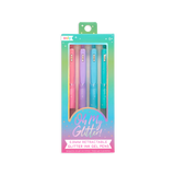 4 stylos rétractables Arc en ciel - Oh my glitter !