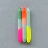 DIP DYE NEON * RAINBOW KISSES -3 bougies