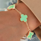 Bracelet lucky clover Mint