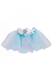 Tutu de sirène bleu pastel 4-6 ans