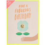 Carte DIY Fabulous Birthday + confettis