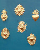 Coeur ex-voto laiton mini