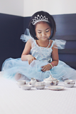 Robe de princesse sequins chatoyants bleu (2 tailles)
