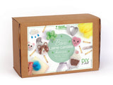 Coffret de laine cardée kawaï - Broches et barrettes