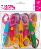 Lot de 6 ciseaux cranteurs
