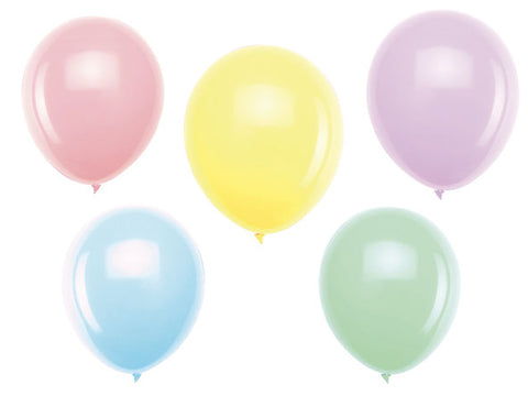 10 ballons pastel 30 cm