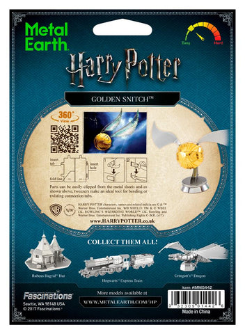 Maquette métal Metal earth Harry Potter - Vif d'Or chez
