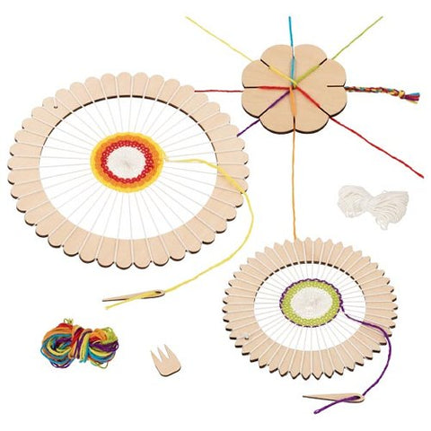 Kit créatif - Métier à tisser rond et fleur à tricoter