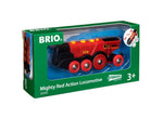 Locomotive rouge puissante à piles- Brio 33592