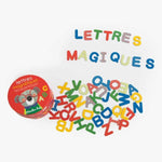 Lettres magnétiques en carton - Les popipop