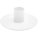 Bougeoir petit, blanc, métal