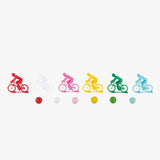 Jeu de 6 cyclistes avec billes - Aujourd'hui c'est mercredi