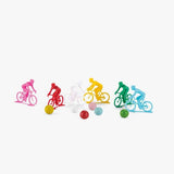 Jeu de 6 cyclistes avec billes - Aujourd'hui c'est mercredi