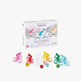 Jeu de 6 cyclistes avec billes - Aujourd'hui c'est mercredi