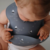 Bavoir silicone mushie - Bateaux