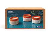 Kit DIY Fimo Home déco 3 bougies terra-cotta