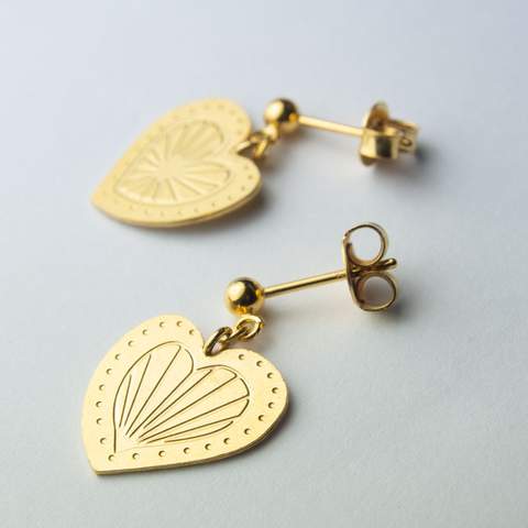 Big Boucles d'oreilles coeur México