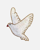 Ecusson colombe blanche