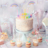 Bougies Rainbow anniversaire