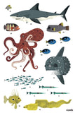 Poster en stickers- Animaux des océans