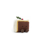 Amuseable slice of christmas cake - Part de gateau