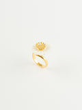 Bague Marguerite avec pistil doré