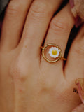 Bague ajustable cercle Marguerite