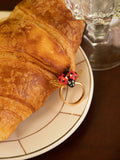 Ladybug Golden wings ring - bague coccinelle ajustable