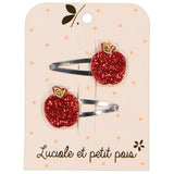 Barrette Pommes - Luciole et petit Pois