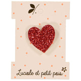 Broche - Coeur rouge
