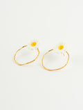 BOUCLES D'OREILLES RONDES MARGUERITE