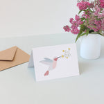 Carte double colibri
