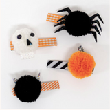 Set de 4 barrettes pompons Halloween