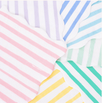 8 serviettes rayées - Mélange de couleurs